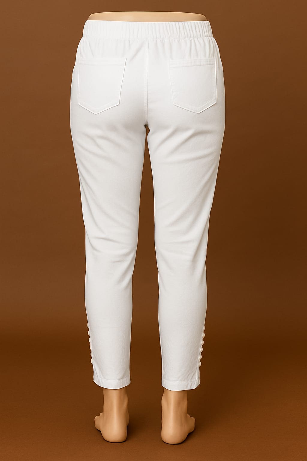 D.Gokuldas NX - White Potli Pant
